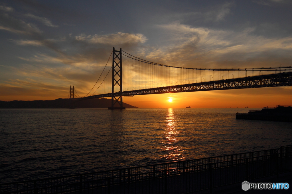 明石海峡の夕景Ⅱ
