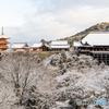 清水伽藍の雪景色