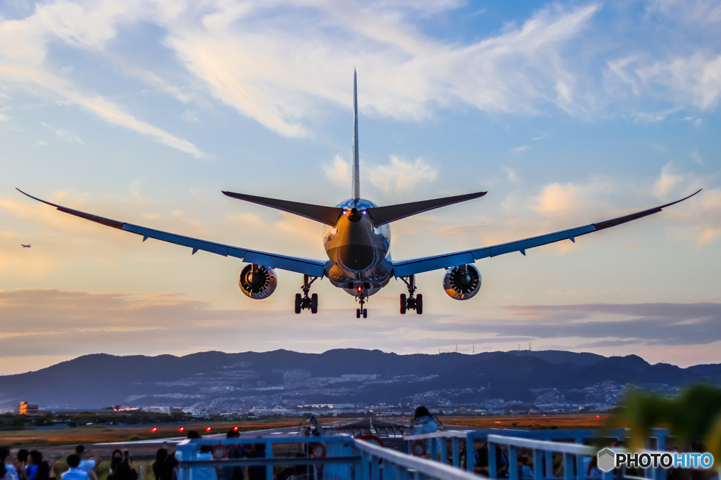 夕空ランディング