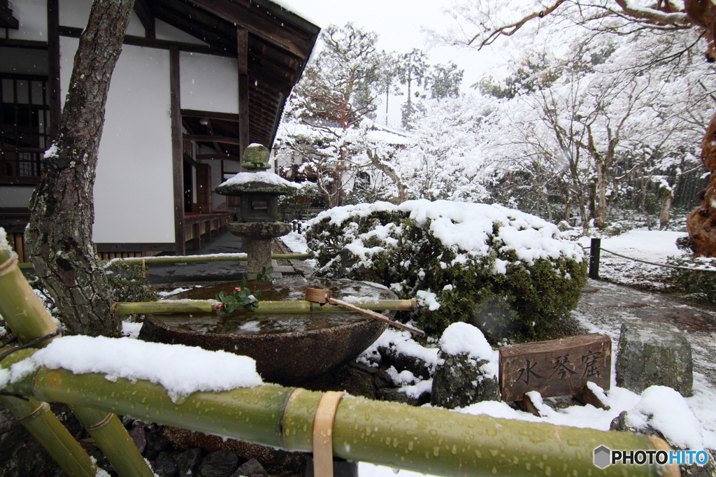 雪の水琴窟