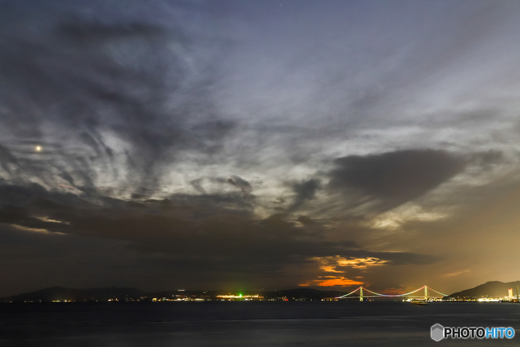 明石海峡と金星