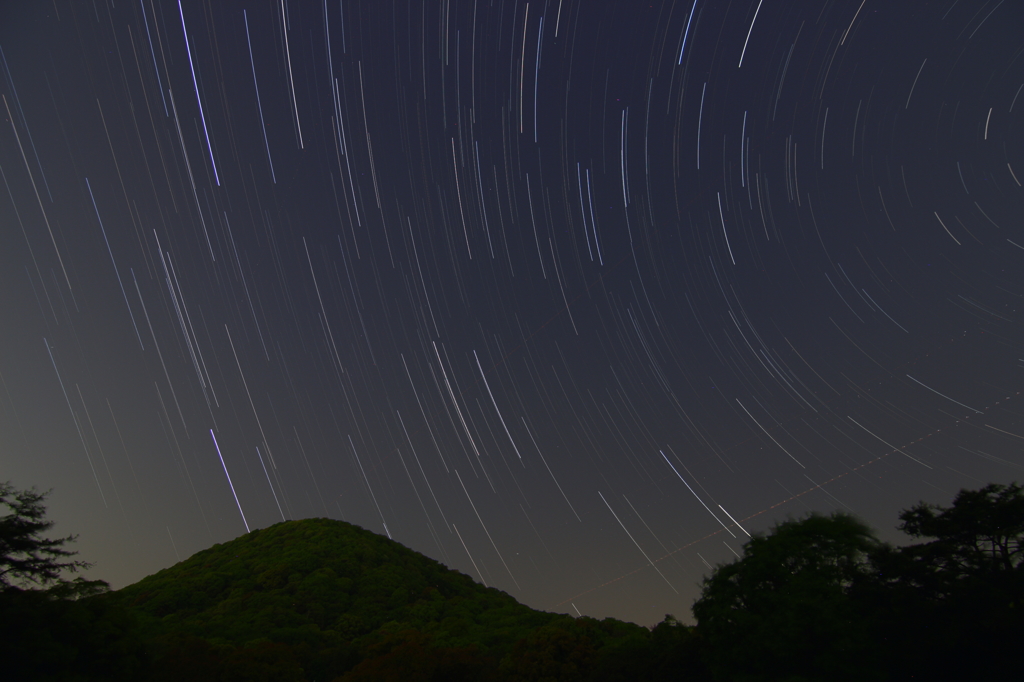 星降る甲山の夜