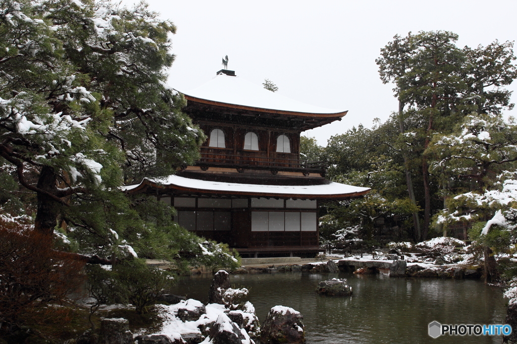 絵葉書銀閣寺