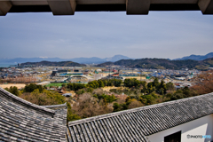 天守閣から望む光景