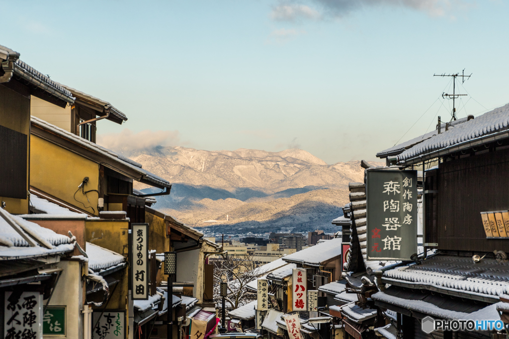 清水坂の遠望