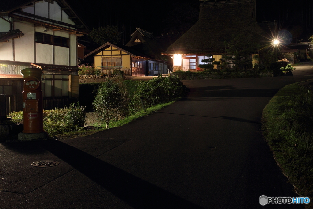 夜の美山町