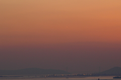 明石海峡大橋とPS彗星