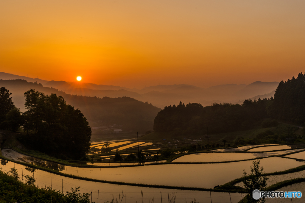 長谷の朝日