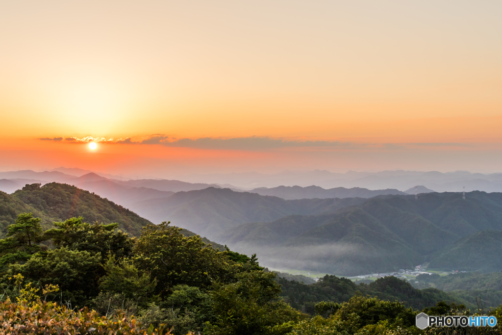 丹波篠山の夕景