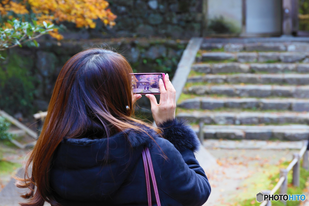 スマホの中の山門