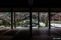 残雪の蓮華寺