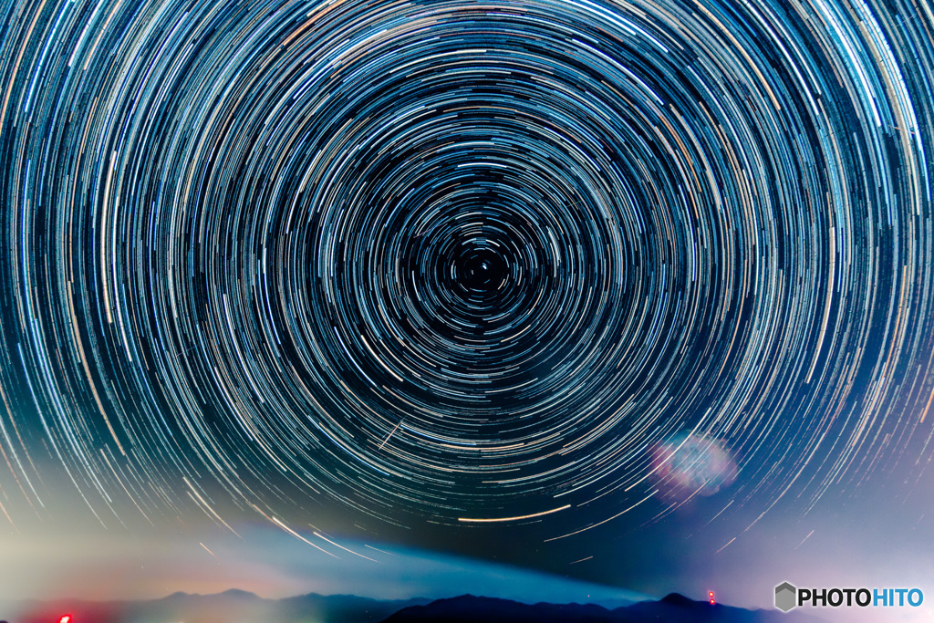 満天の星々と流星