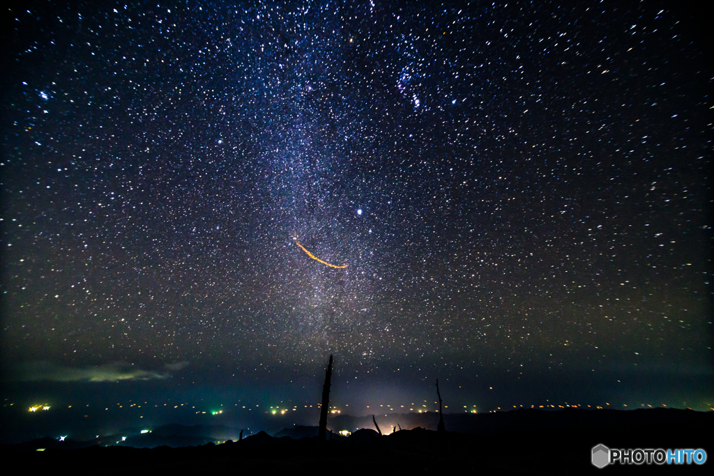 火球の流星痕