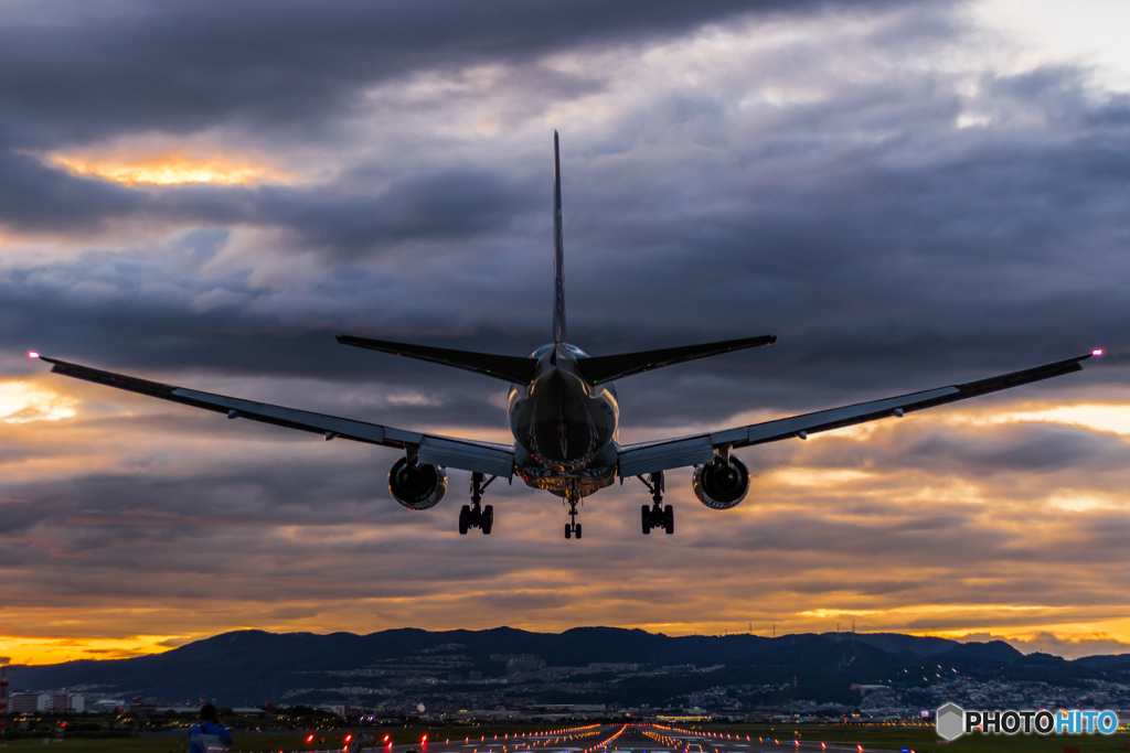 ドラマチックな夕景