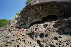 見残し海岸奇岩群