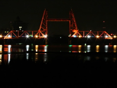 筑後川昇開橋　ライトアップ3