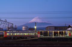 岳南鉄道　富士山夜景