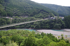 谷瀬の吊り橋