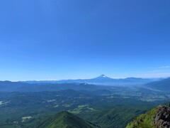 赤岳からの富士山がきれい