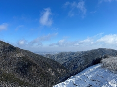 城山からの雪景色