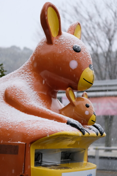 雪の動物園