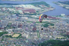 皿倉山からのダイブ