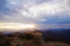 蛭ケ岳からのダイヤモンド富　２