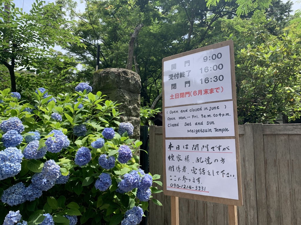 閉園中でした
