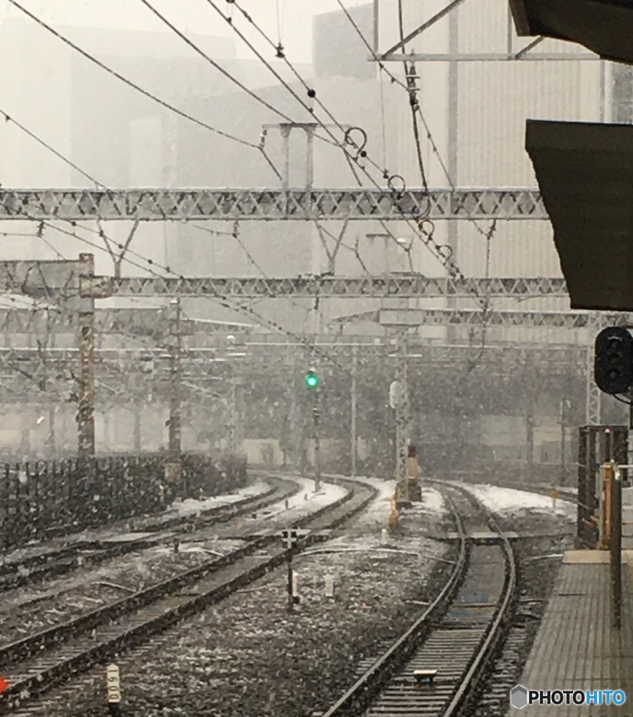 都会の雪