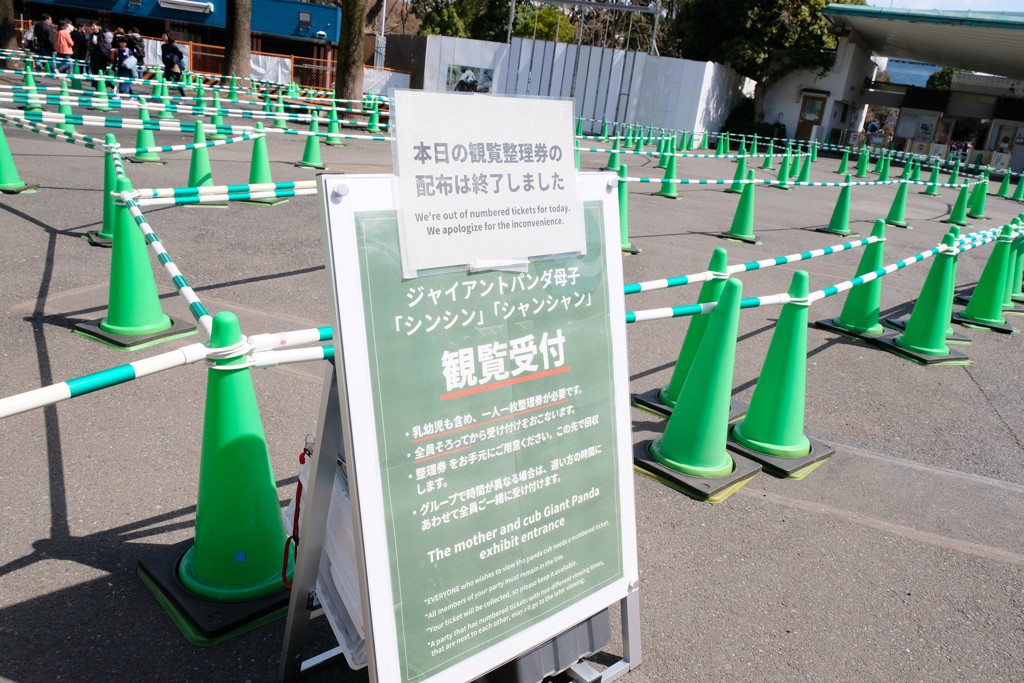 シャンシャンの受付