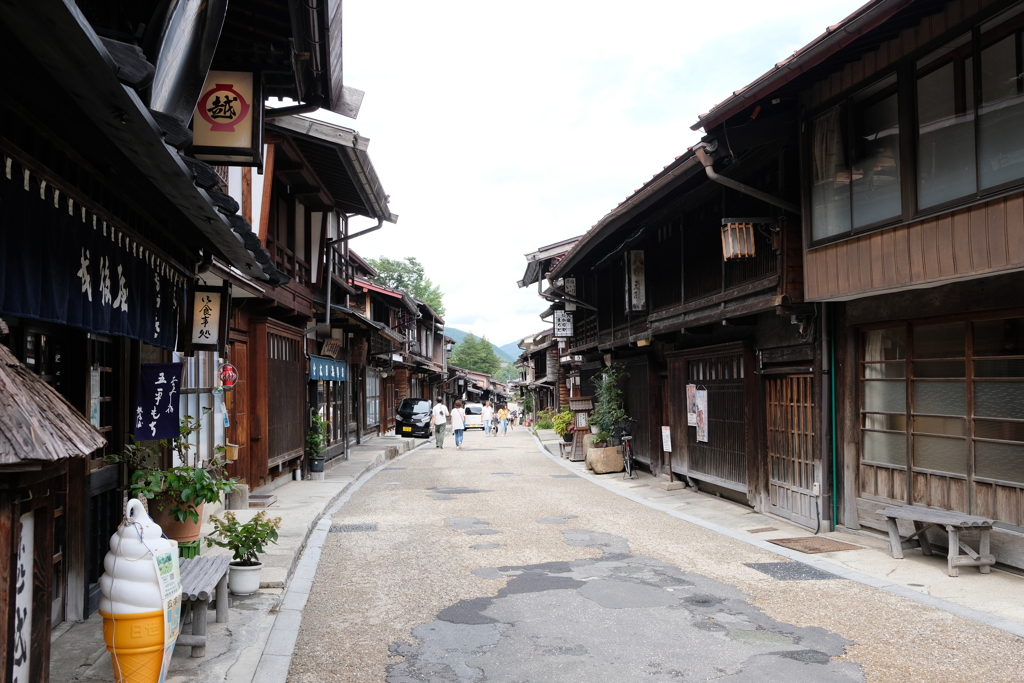 奈良井宿　雨の後に