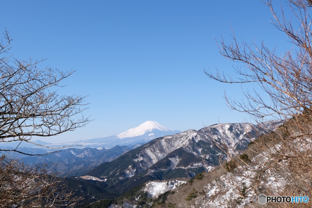 丹沢　大山の雪景色　2018.1.27