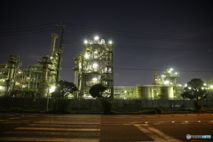 工場夜景　千鳥町