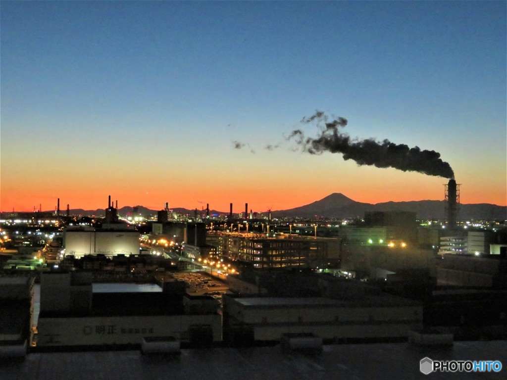 川崎マリエン　夕日
