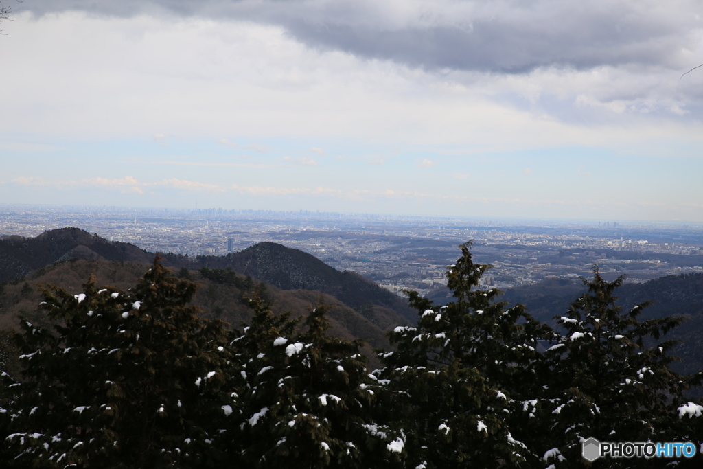 高尾山からのスカイツリー