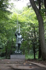 公園の塑像