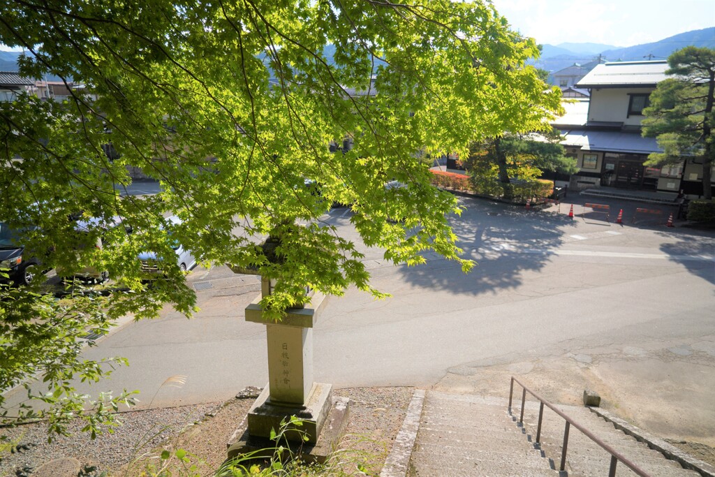 三葉が降りたあの階段です。