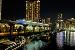 運河の夜景