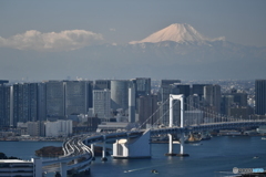 富士山とレインボーブリッジ