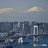 富士山とレインボーブリッジ