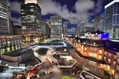 kitte展望台から東京駅
