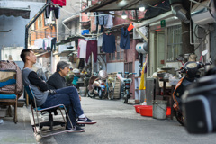 上海、日曜の午後
