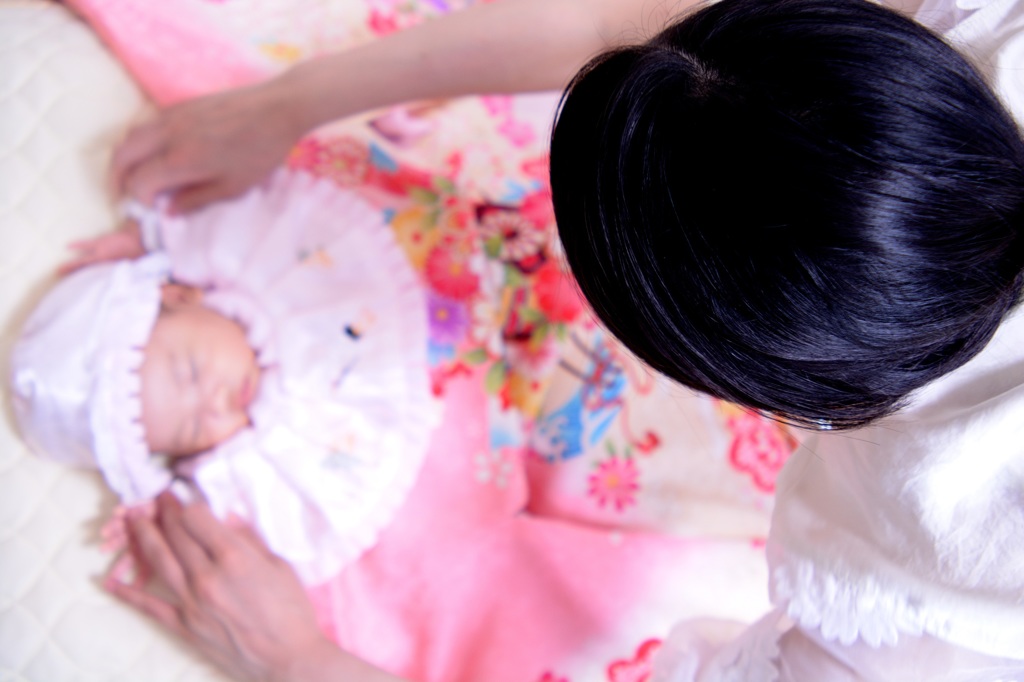 我が子を見守って