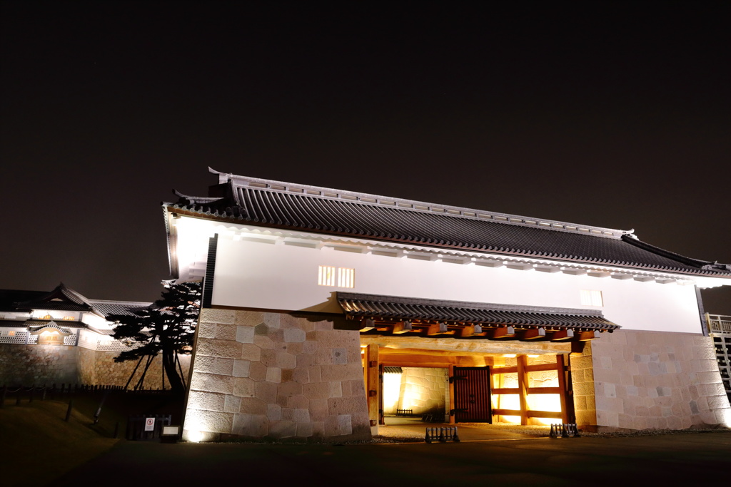 夜の河北門