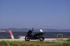 夏の海辺