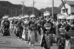 会津田島祇園祭り　七行器行列