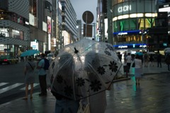 雨の銀座