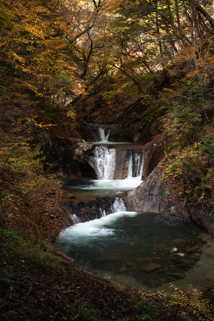 七ツ釜五段の滝