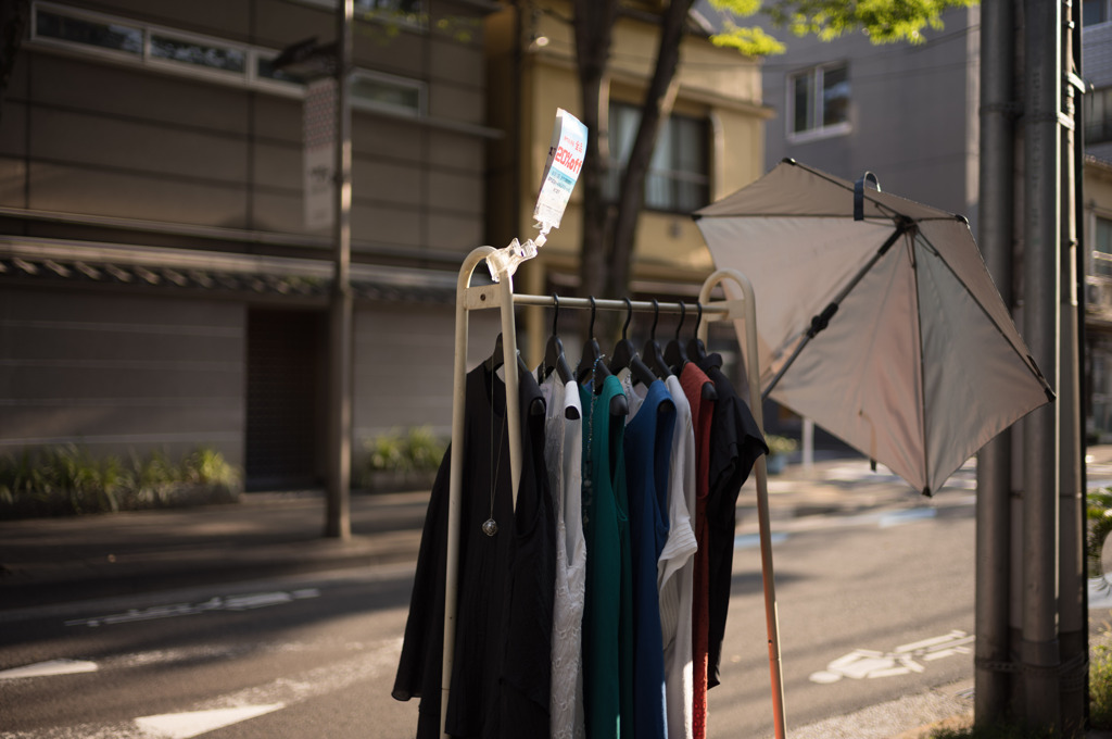 衣料品店の店頭