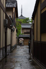 京都　雨